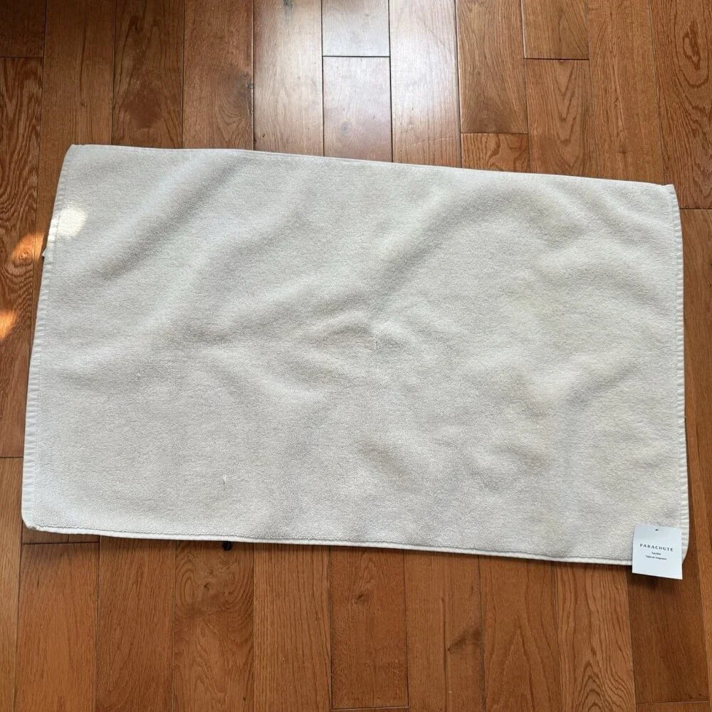 Parachute Bath Mat Classic Light Pink Turkish Cotton Rectangle Soft Quick Dry